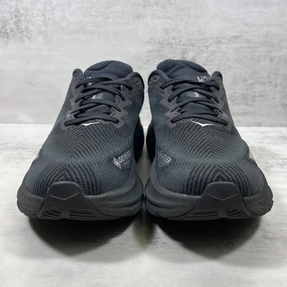Hoka One One Clifton 9 GTX Gore-tex Running Shoes - Men's Size 8 - Black - Picture 3 of 9